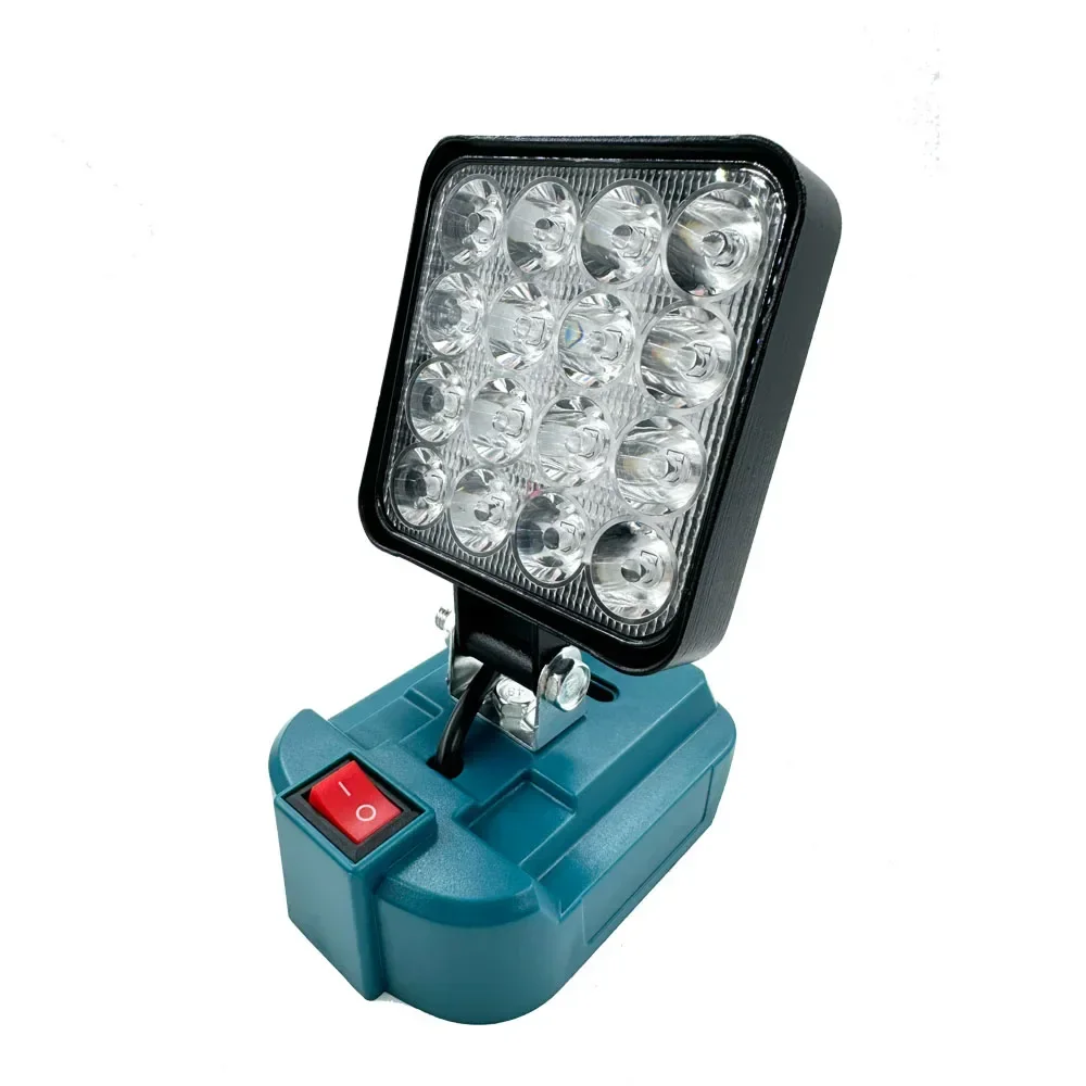 3/4 นิ้วไฟฉายกลางแจ้งไฟ LED ทํางานสําหรับ Makita 14.4-18V Li-Ion แบตเตอรี่ dual USB โคมไฟ Camping โคมไฟไฟฉุกเฉิน