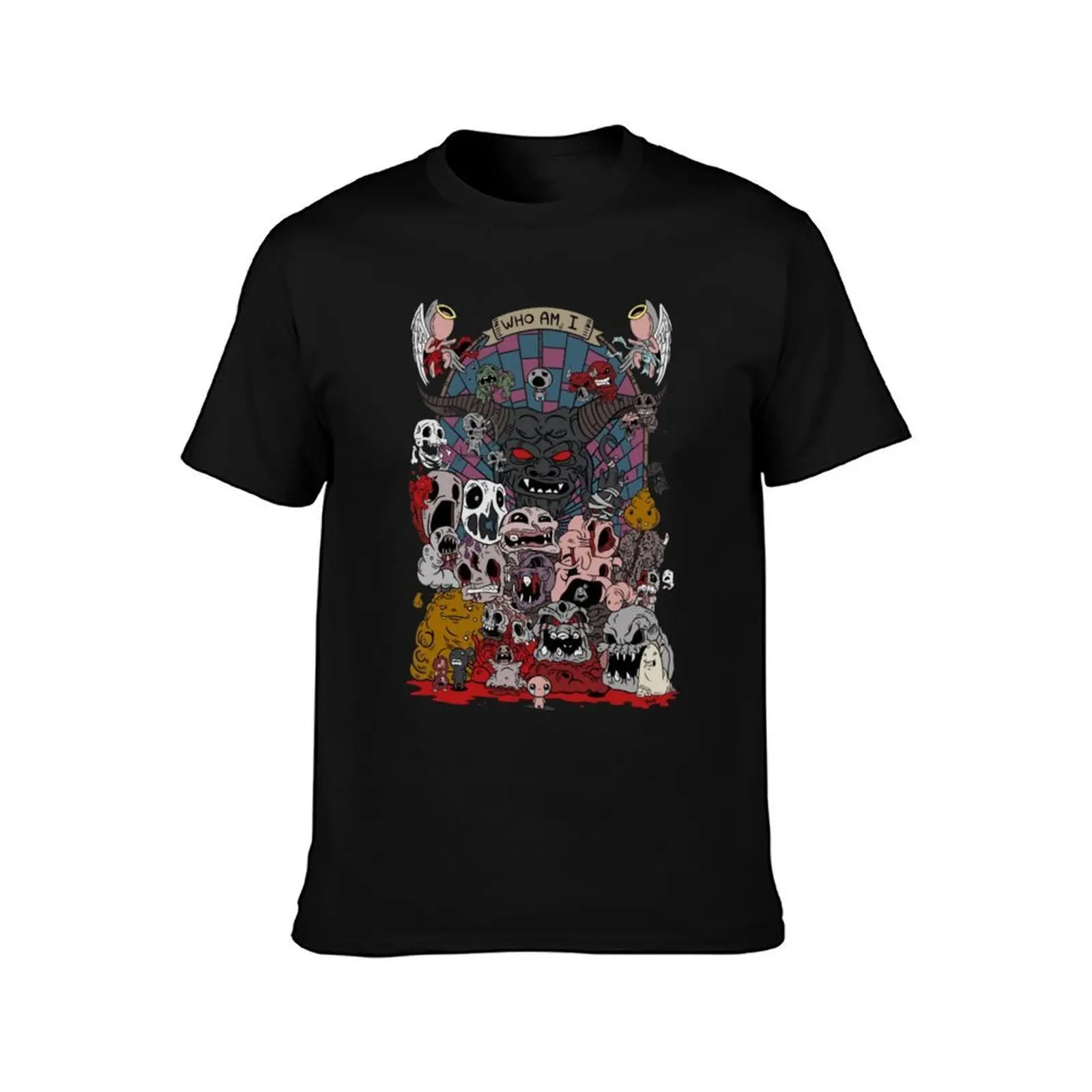 Binding of issac T-Shirt Summer Casual Cotton Tee Oversized Streetwear Tops Vintage Graphic Print Loose Fit Short Sleeve