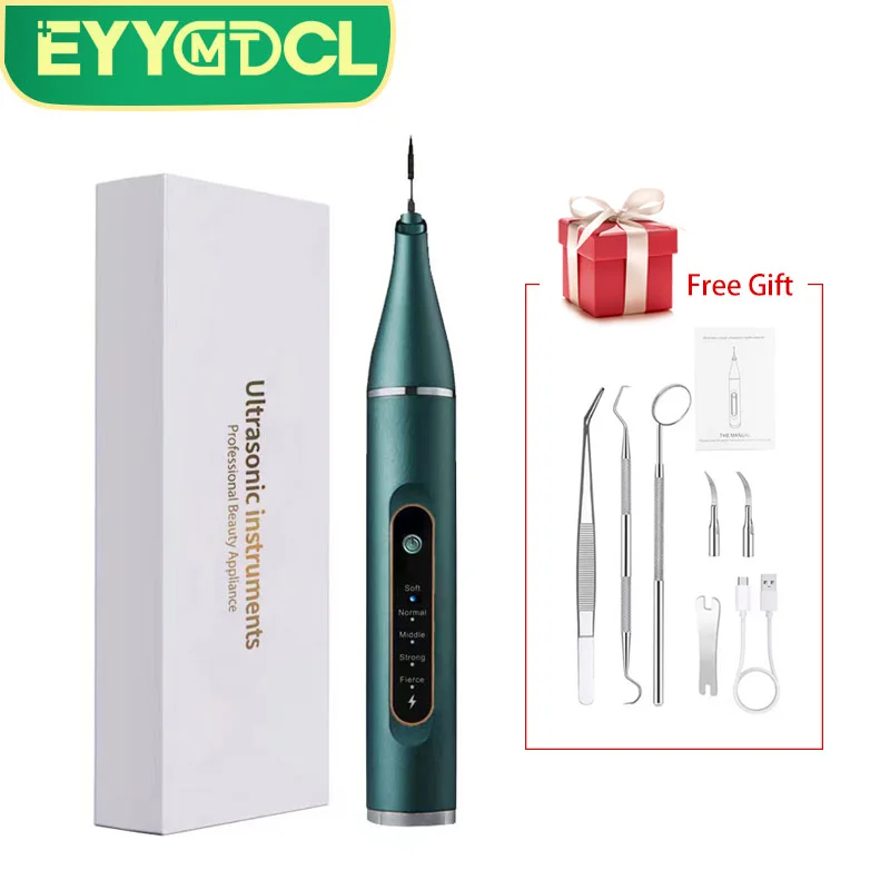 Oral Irrigator Portable Wireless Ultrasonic Tooth Cleaner Chargeable Waterproof Effectively Removes Smoke Stains Calculus Stains