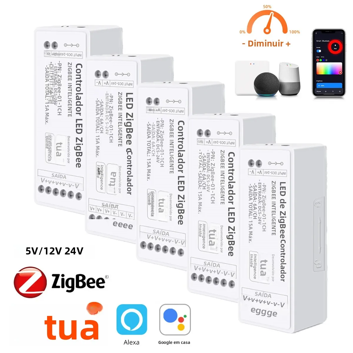 controlador-inteligente-tuya-zigbee-30-para-led-dimmer-dc5v-24v-monocromatico-rgb-cct-rgbw-rgbcct-para-fita-led-5050-2835-cob-smd