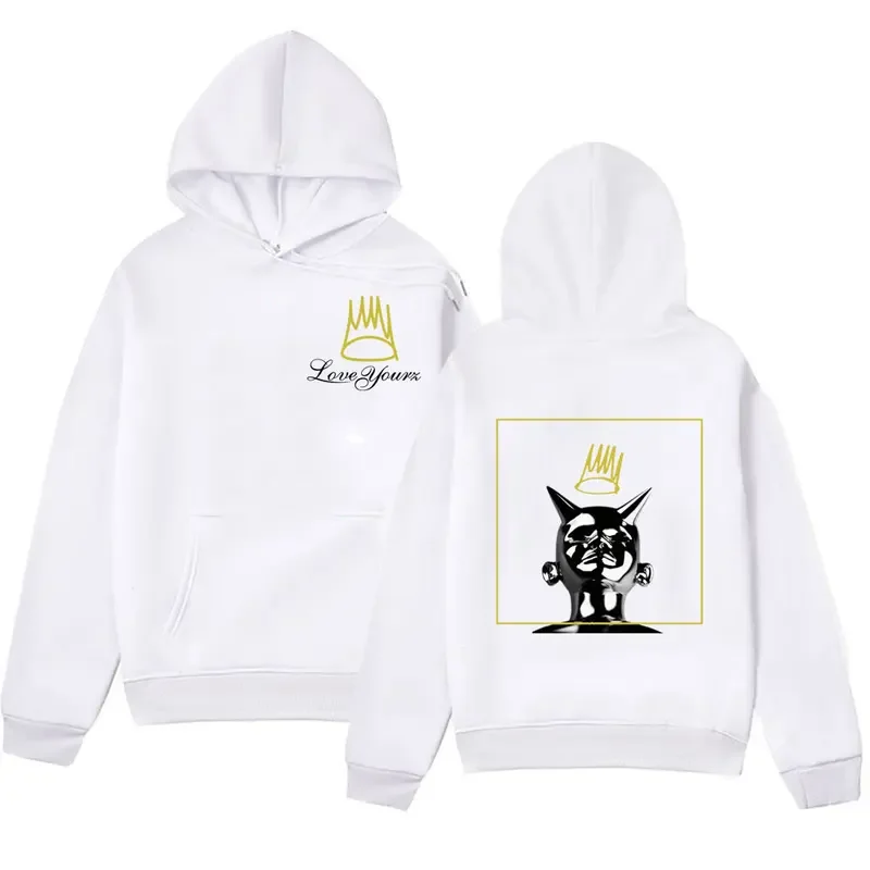 Moletom de algodão velo Vintage masculino e feminino, nascido Sinner J Cole, capa do álbum com capuz Harajuku Punk Hip Hop Hoodies, streetwear