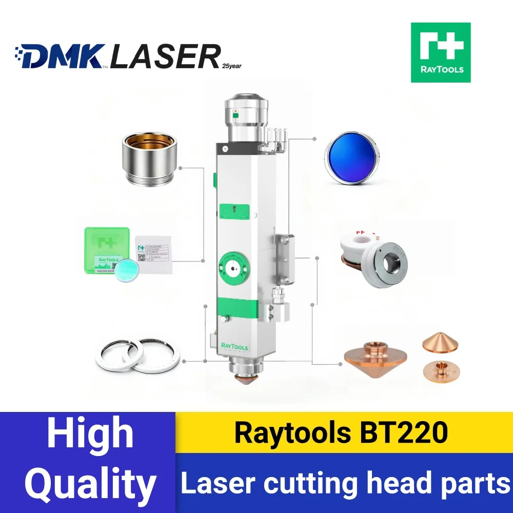 Raytools BT220 24.9x1.5/27.9x4.1mm Laser Protective Lens D28 Laser Nozzles Ceramic Focusing Lens With Holder For Cutting Head
