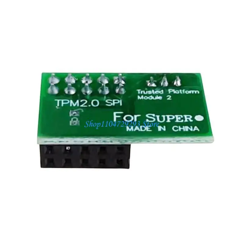 

Y2GD 1PC 10Pin SPI TPM2.0 Module Trusted Platform For SuperMicro AOM-TPM-9670H