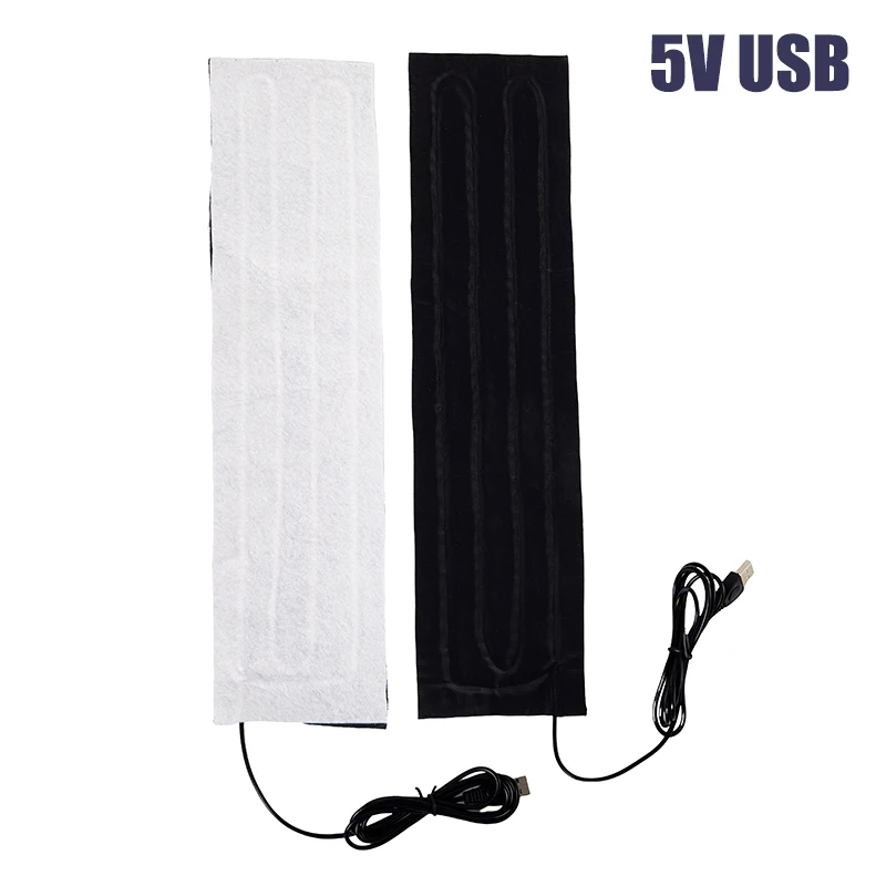 USB Carbon Fiber Heating Pad Filme Aquecedor de Mão Elétrica Esteira de Calor de Febre Infravermelha, Inverno, 5V, 1Pc