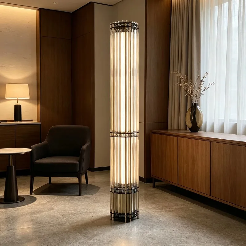 Modern minimalist style handcrafted glass wedding decoration floor lamp, suitable for homes, hotels and offices