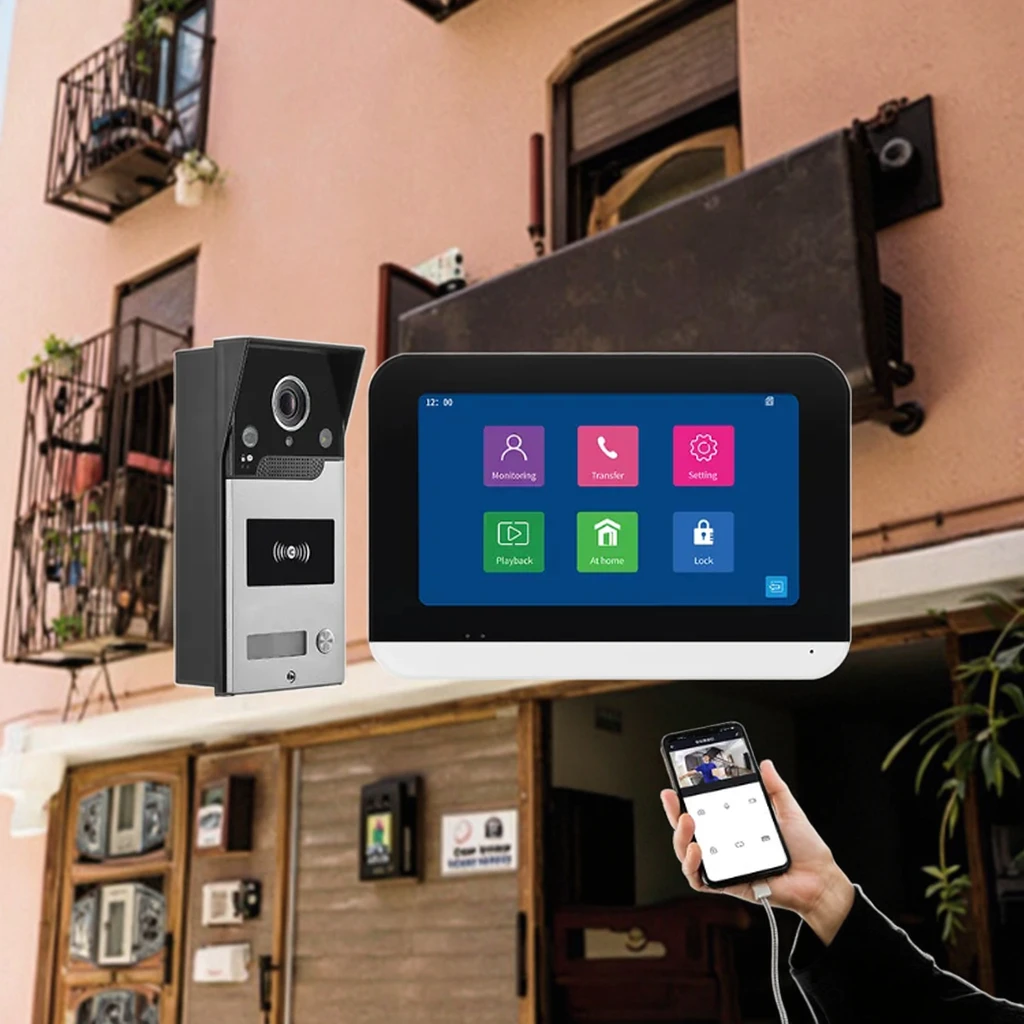 インテリジェント1080pビデオインターホン、テレビ、南京錠、ビデオインターホン、マシンフォン付き