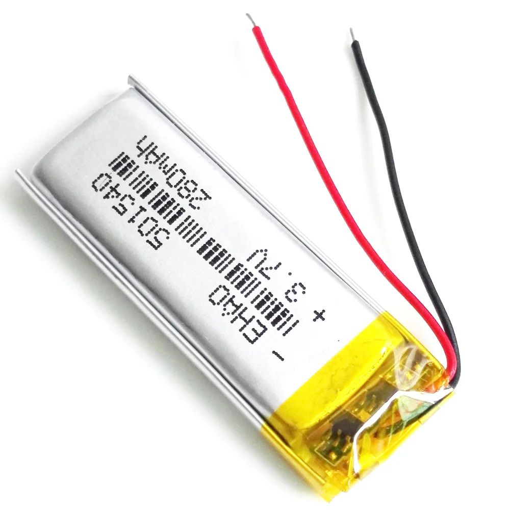 بطارية ليثيوم بوليمر ليبو قابلة لإعادة الشحن ، مكبرات صوت بلوتوث ، مسجل ، قلم فيديو بنظام تحديد المواقع ، V ، من من نوع V x mAh ، 5 Lot