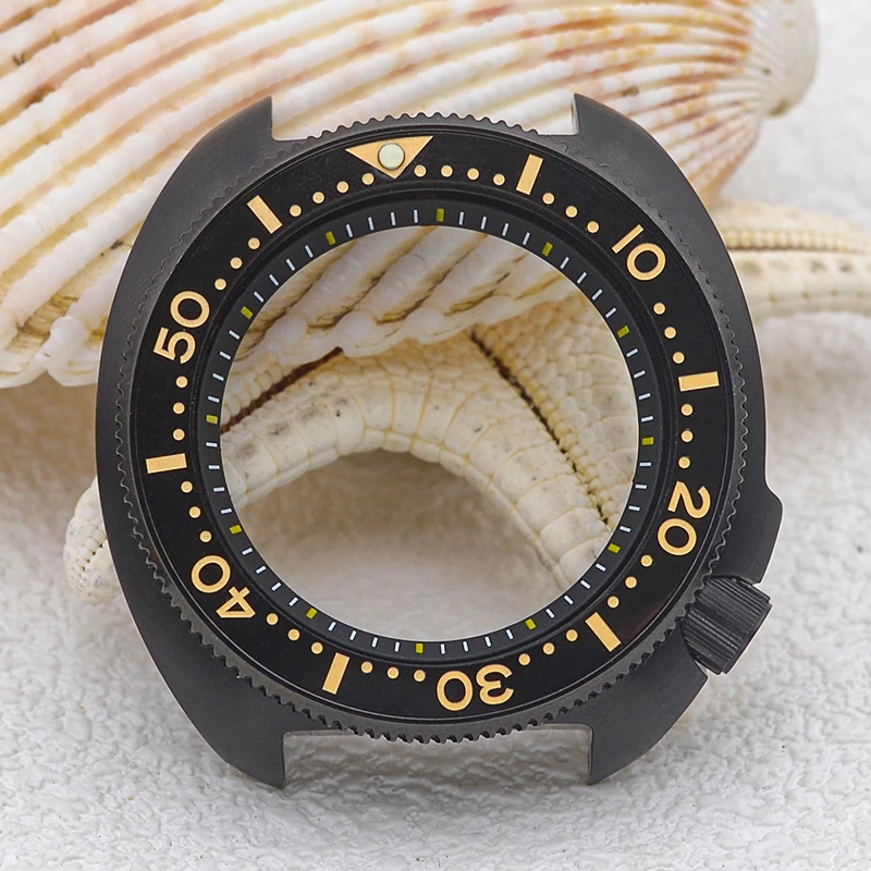 Imagem -05 - Seiko Mod Turtle Case para Homens Skx Bezel Insert Fits Nh35 Nh36 4r 7s Japão Movimento Automático Relógio de Mergulho 6105 6309