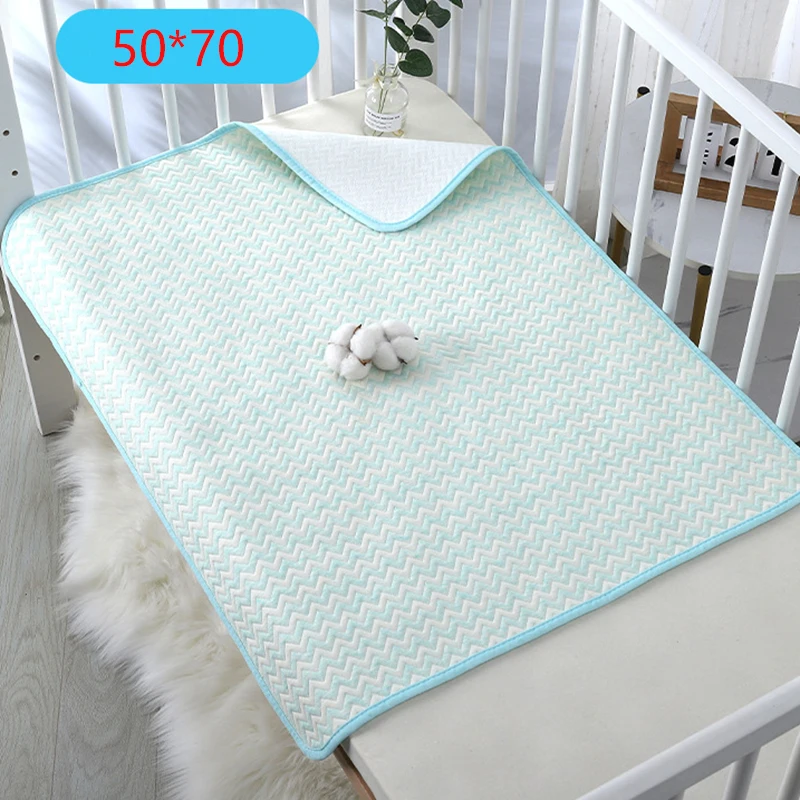 Wiederverwendbare Wickelunterlage für Babys und Kleinkinder Wasserdichte Wickelauflage Urinunterlage Baumwoll-Wickelauflage Bett-Wickelunterlage – Detail 10