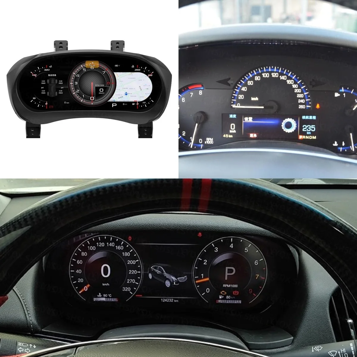 For  Cadillac ATS/ATS-L SRX XTS/CT  LCD Digital Dashboard Cluster Virtual Instrument Panel Speedometer Virtual Cockpit Linux