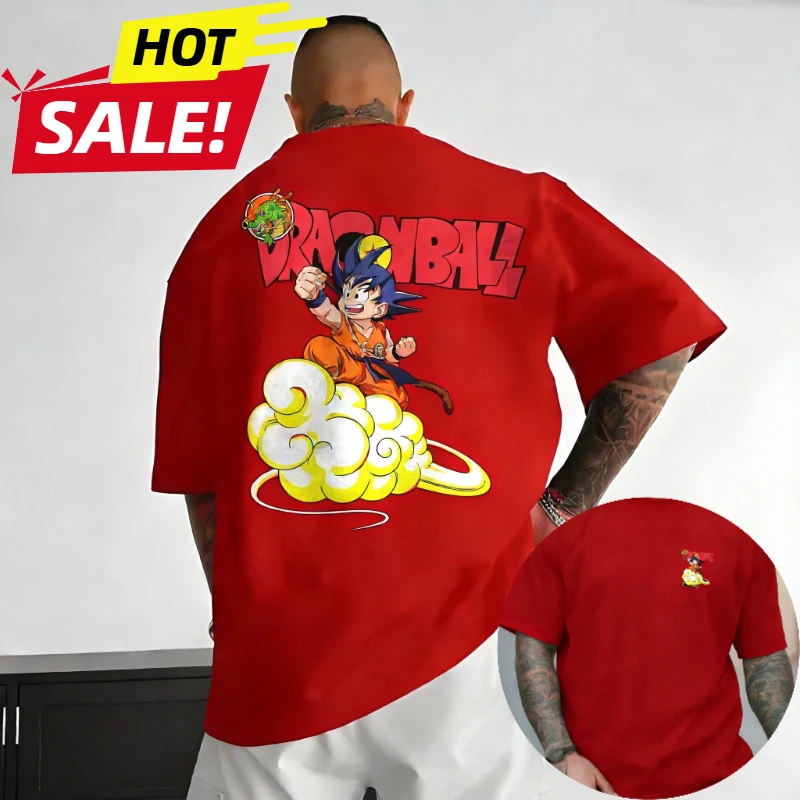

Dragon Ball Son Goku Super Saiyan Harajuku Men 2026 Summer Oversized T-Shirt Top Loose Women Streetwear Casual Short Sleeve Tee
