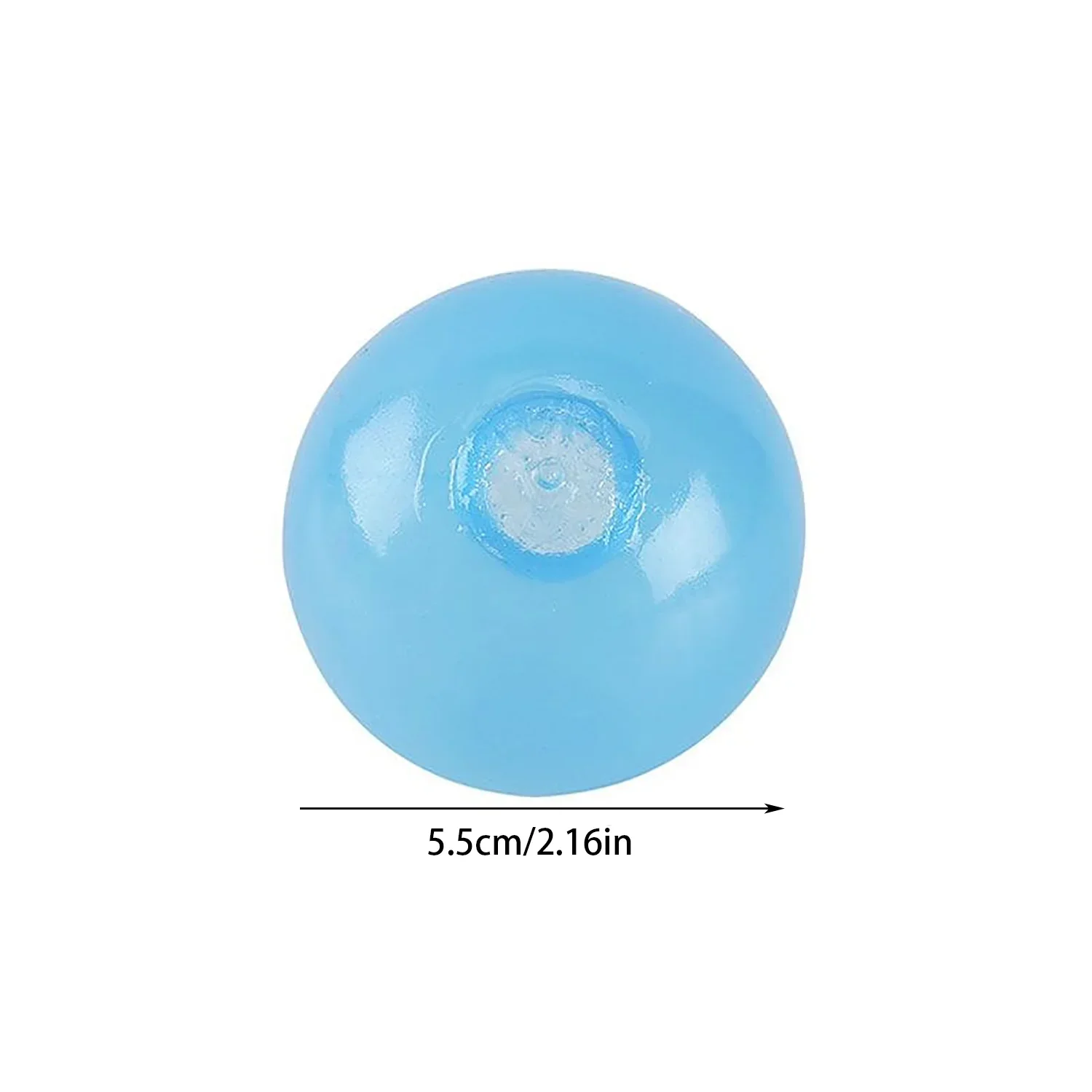 Novidade mordaça brinquedo luminoso pegajoso alvo bola de parede alívio de pressão brinquedos tpr interativo sucção bola dardo pegajoso cor aleatória