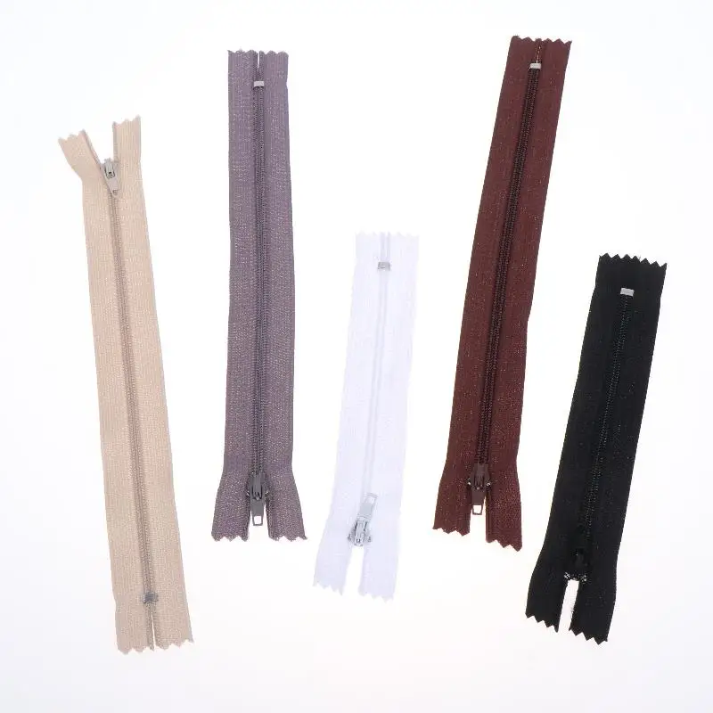 10 Stück Nylon-Reißverschlüsse 12cm 20cm, langlebiger Schieber für Anzughosen, Kleidung, Nähen, DIY-Kleidungsreparatur, Schneiderei, Nähzubehör – Detail 5