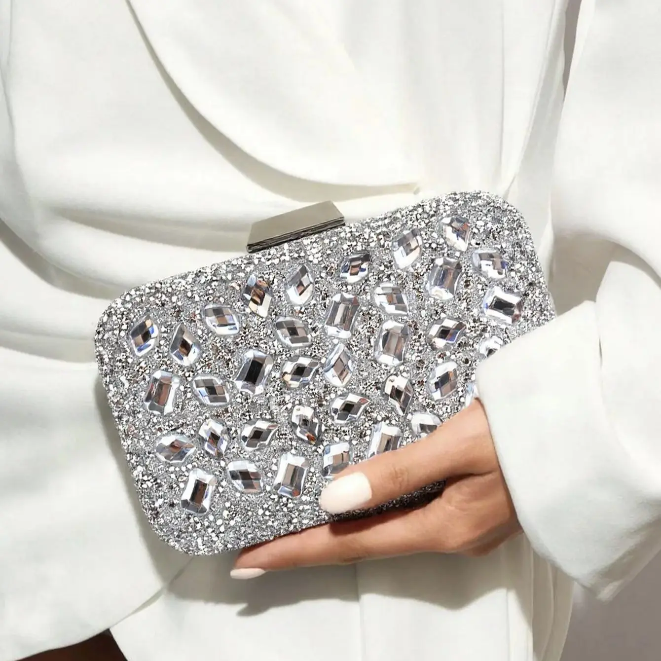 

Rhinestones Acrylic Glitter Women Evening Bags Diamonds Fashion Lady Dress Party Prom Elegant Handbags Purse