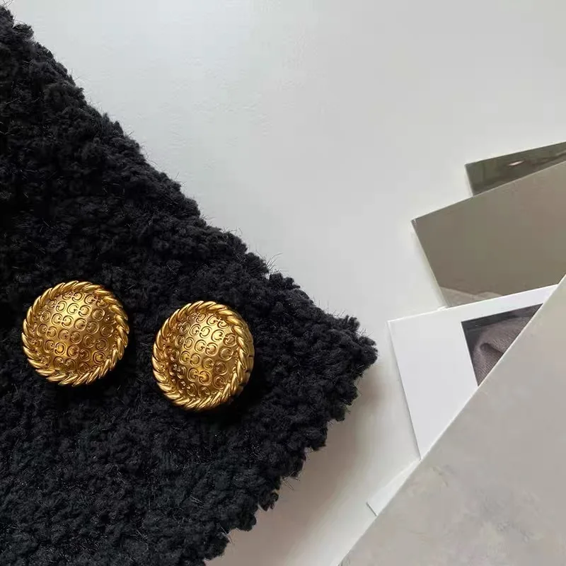 أزرار حروف GG للملابس ، أزرار سترة معدنية ، مواد خياطة ، تصميم فاخر ، أكسسوارات الموضة ، 20 * ، 23 * ، 25 * ، 6 *