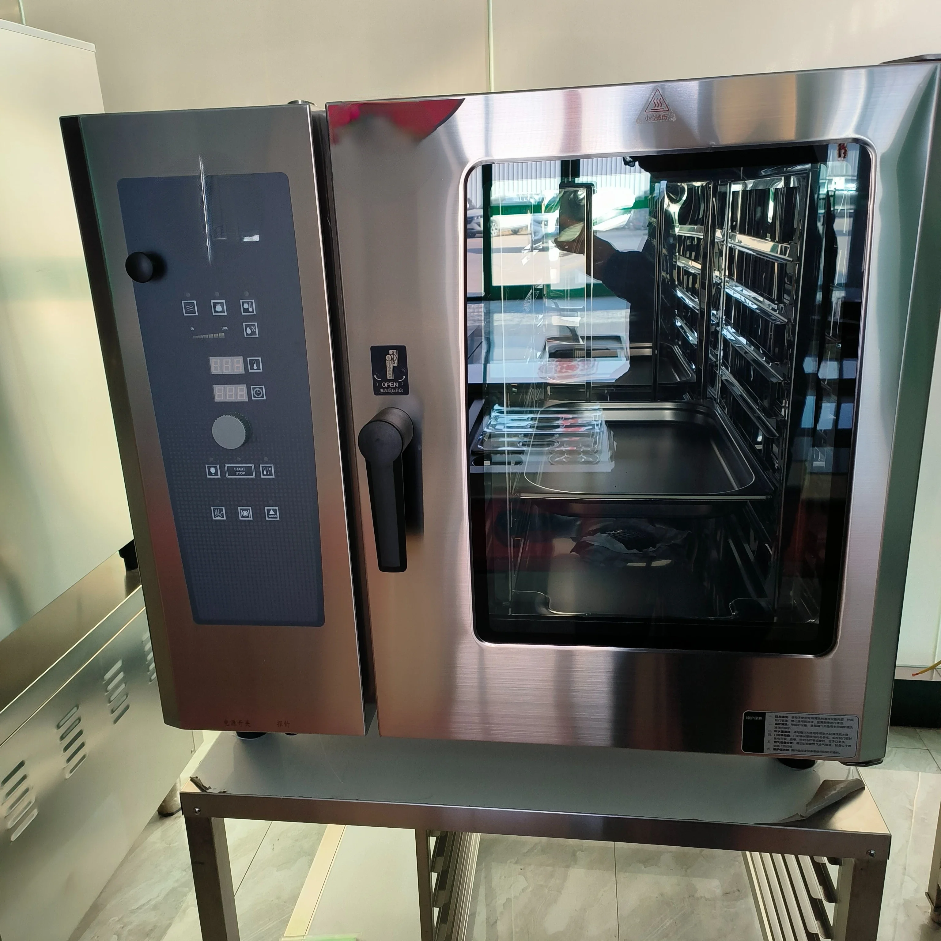 فرن ذكي حديث محمول من الفولاذ المقاوم للصدأ متعدد الوظائف لمطعم الفندق الراقية والاستخدام المنزلي