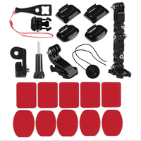 For GoPro Hero 12 11 10 9 8 7 5 Motorcycle Helmet Kit Chin Mount Bracket Insta360 SJCAM Eken DJI Osmo Action Camera Accessories