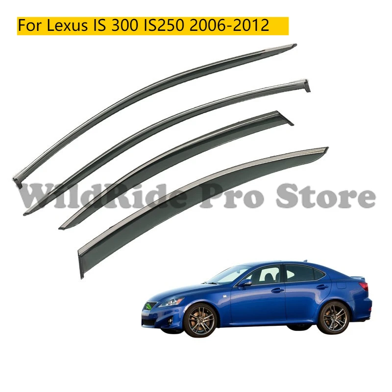 

Auto Rain Guard Sun Shield for Lexus IS 300 IS250 2006-2012 Window Vent Deflectors Visor Shade Car Door Window Visors