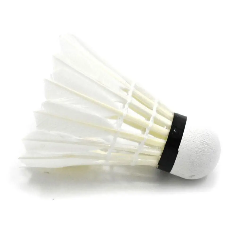 Professional Badminton Shuttlecock Stable Durable Badminton Trainer Accessories White Goose Feather Badminton Balls Household