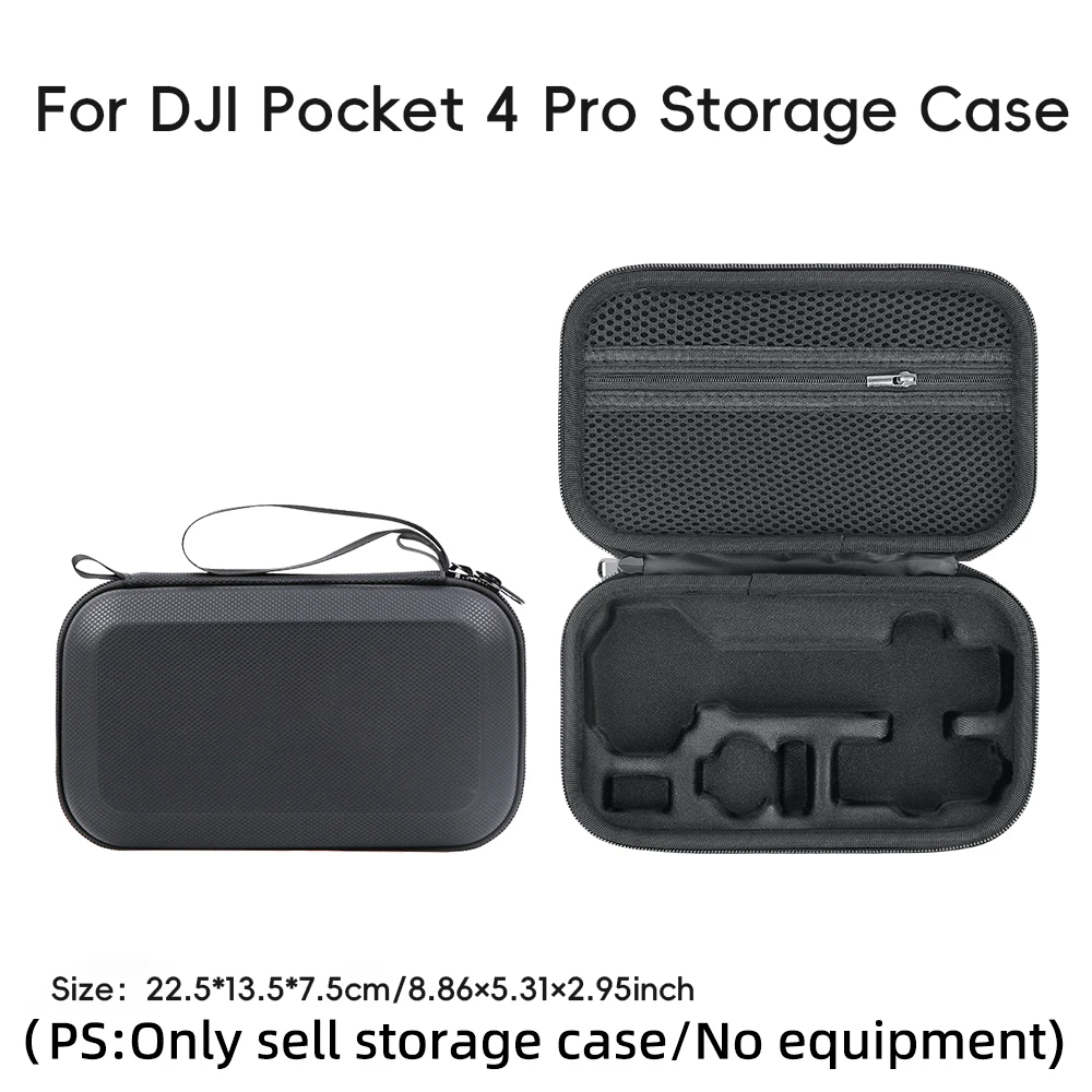 Large Capacity PU Storage Pouch for DJI Pocket 4 Pro