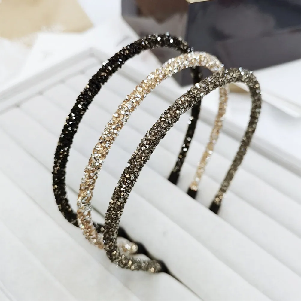 

7Pcs Hoop Simple Design Chic Headband for Daily Wear Party Rhinestone Hair Accessories Women Simple Headdress