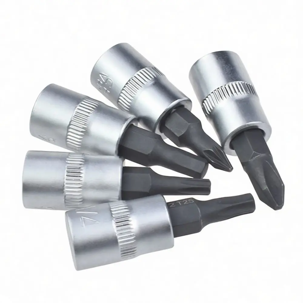 For For Nigao S2 Steel Socket Screwdriver Bit 1/4 Inch Hex Torx Phillips Pozi Impact Driver Accessory Repair Tool High Torque