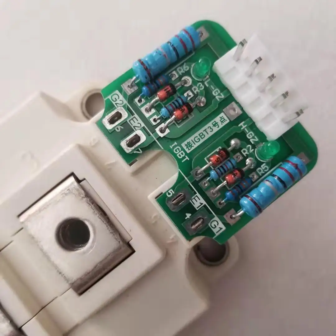 IGBT module gate resistor plate with ZVS bidirectional voltage limiting belt output status LED indicator universal design