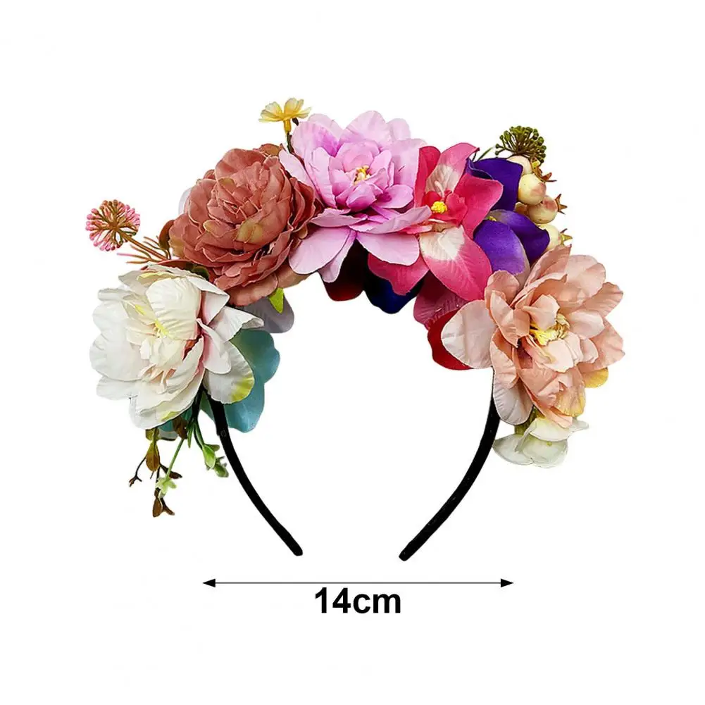 Aro elástico do cabelo para o partido do curso, Decoração da flor da imitação, Vários estilos, Chapelaria floral