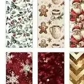 Christmas Scrapbook Paper Pad 12 Sheets 6x6 Glitter Confetti Snowflake Single-sided Prints Cardstock 160gsm Acid-free Decorative