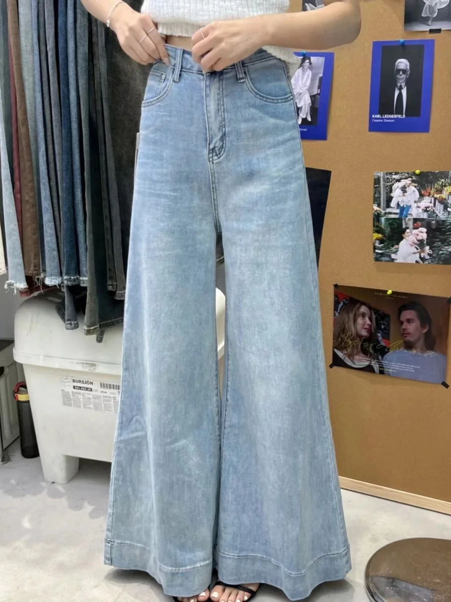 

Широкие брюки на резинке, женские летние свободные брюки для клуба, городского музыкального фестиваля, модальные завязки, пояса, легкие струящиеся брюки