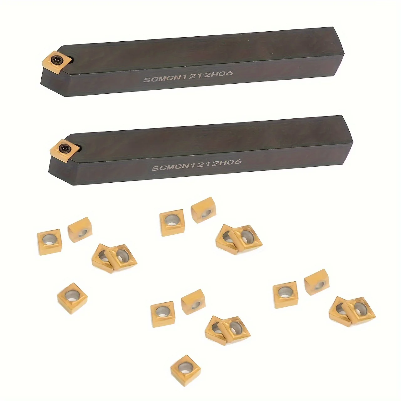 

2 шт. SCMCN1212H06 RH держатели инструментов + 20 шт. вставок CCMT060204 — токарный комплект с ЧПУ для стали/нержавеющей стали