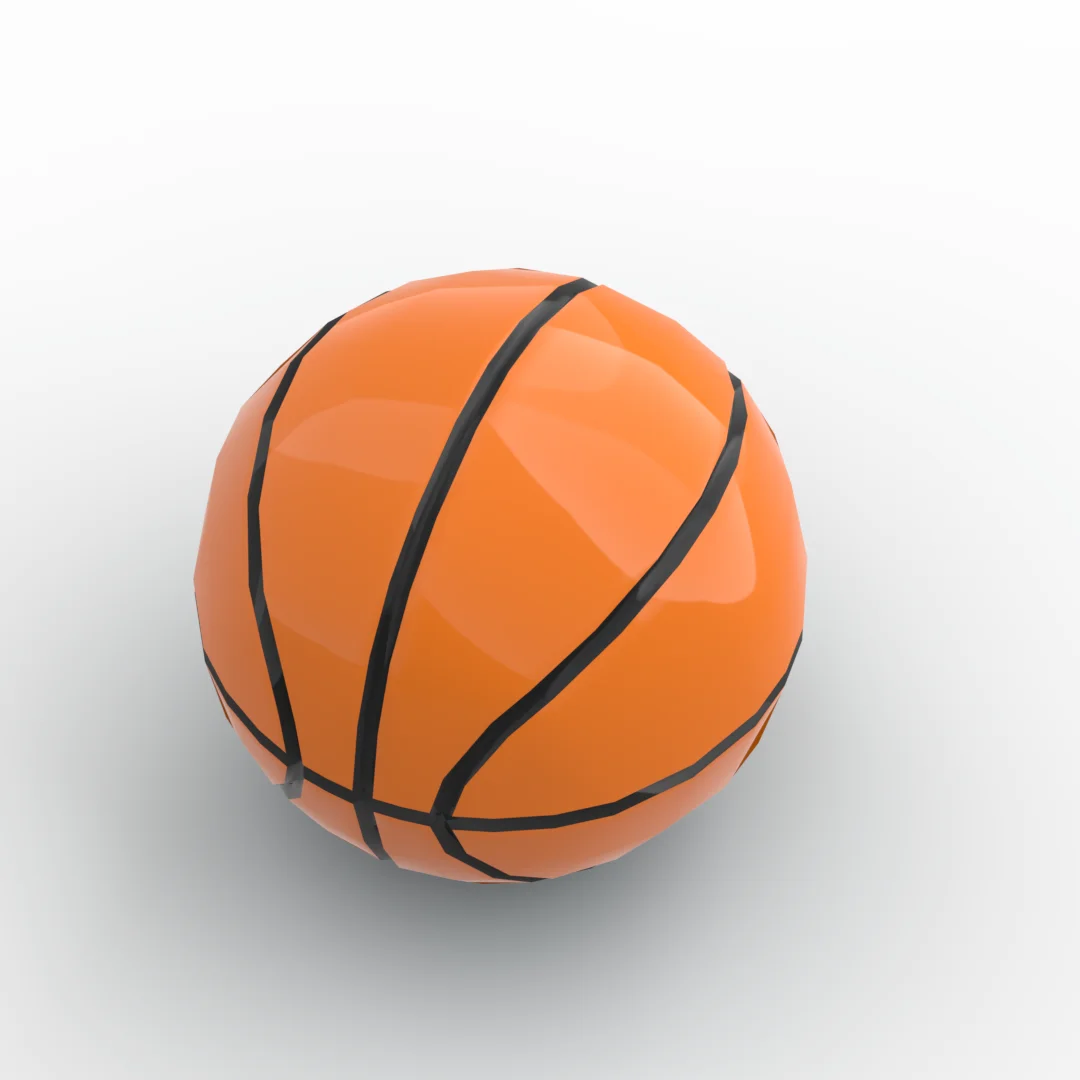 Kleine deeltjesbouwsteen MOC 43702pr0001 pb02 45530 beeldje decoratieve sportaccessoires, basketbal