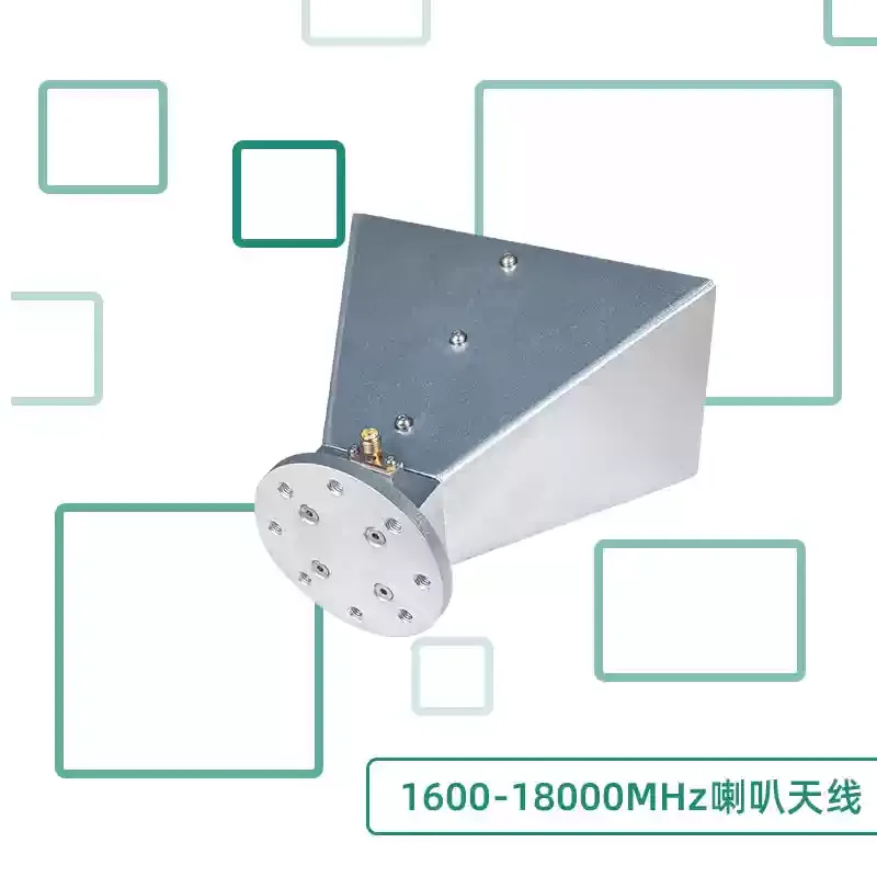1.6-18GHz 16dBi Double Ridge Horn Antenna for EMC EMI Testing C Ku K Band Standard Gain Horn Antenna for Anechoic Chamber