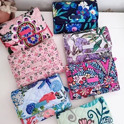 VB Pure cotton flowers printed coin purse cotton wallet ladies coin purse youth students fashion multifunctional card bag