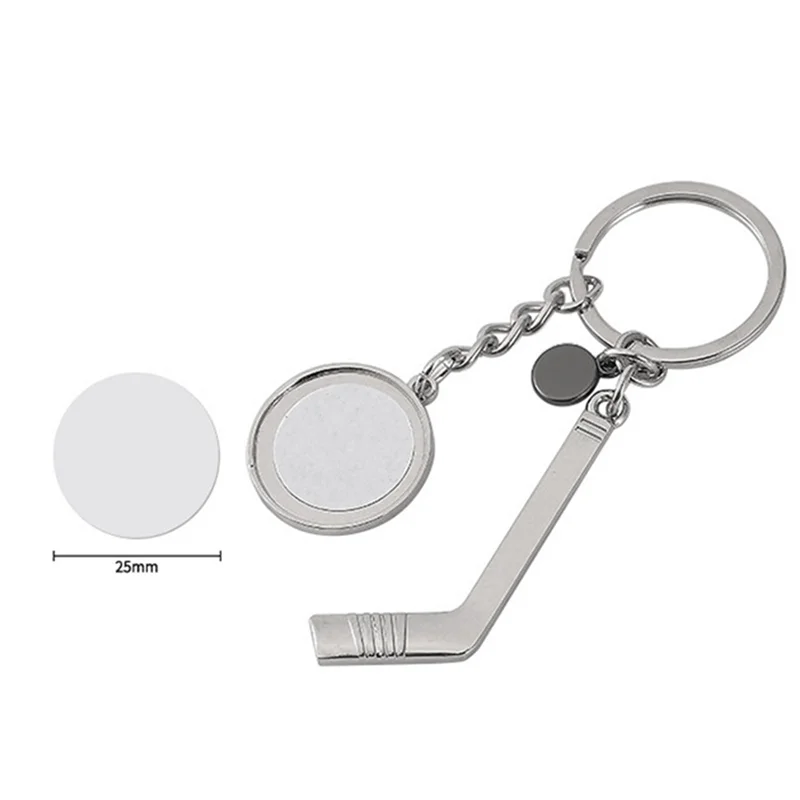 ADP-4PCS Portachiavi vuoto a sublimazione Portachiavi con trasferimento di calore in metallo Portachiavi con bordo vuoto per gli appassionati di rugby