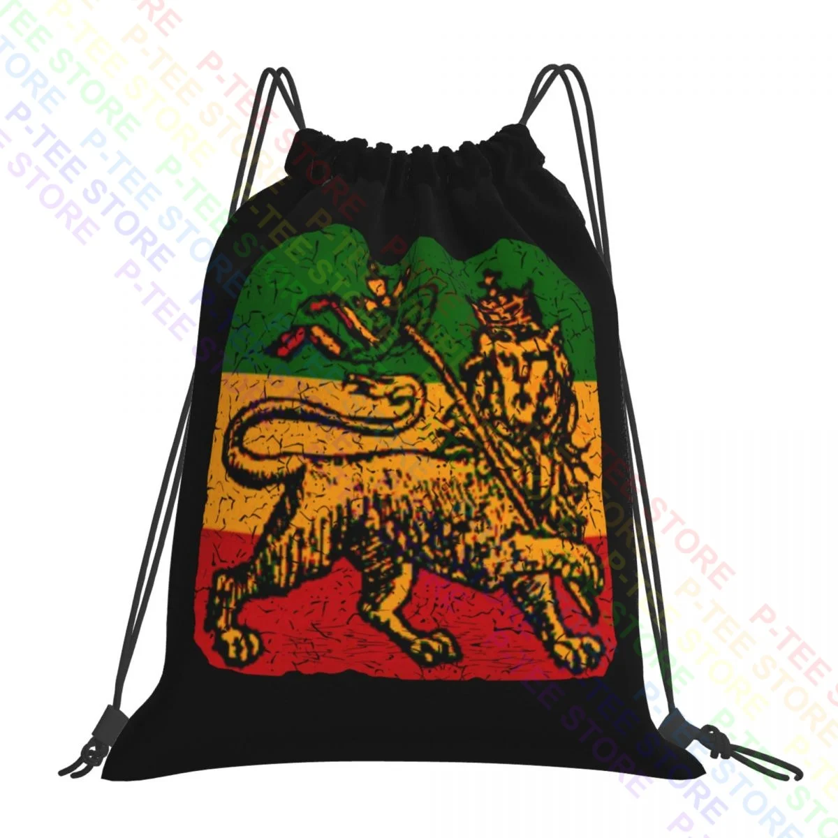 Lion Of Judah Iii Bob Rasta Reggae Marley Jamaica Rastafari Irie Ska Drawstring Bags Gym Bag Portable Gymnast Bag