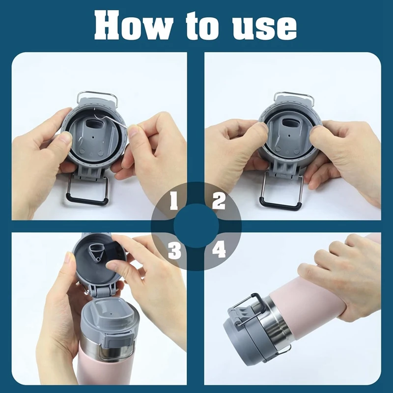 A86I-ซิลิโคนเปลี่ยน Stopper และปะเก็นเปลี่ยนสําหรับ Stanley Quick FLIP GO 24/36Oz ฝาปิดขวดน้ํา