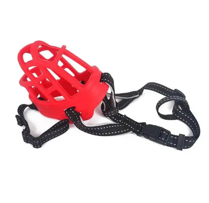 Soft Silicone Strong Dog Muzzle, Basket Design, Anti-biting, Adjusting Straps Mask, High Quality, 6 Sizes, Hot Sale, New