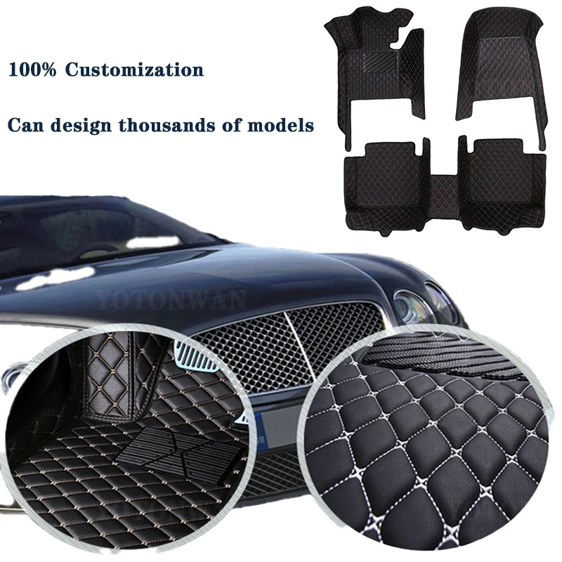 

YOTONWAN High-Quality Leather Custom Car Floor Mat For Chevrolet Blazer 2020-2022 Year Interior Details Car Accessories