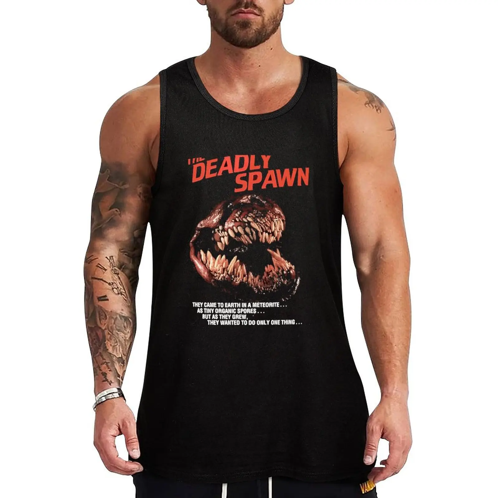 

The Deadly Spawn Essential Tank Top anime gym Men's clothes sleeveless tshirts for men