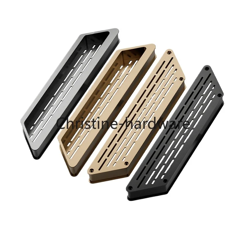 1 PCS Aluminium Alloy Handle Ventilation Grille Circular Closet Core Vents Rectangular Wardrobe Shoe Cabinet Ventilation Grid