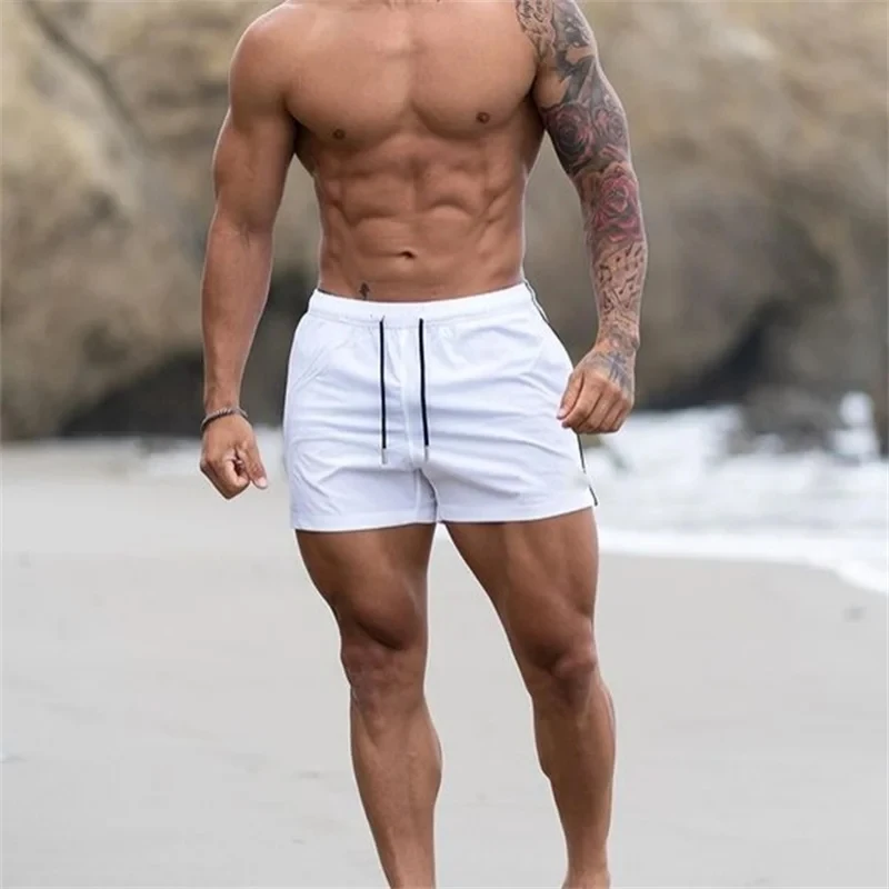 2024 New Summer Men Sports Outdoor Shorts Breathable Leisure Fitness short pants Men sweatpants Running Woven loose beach shorts