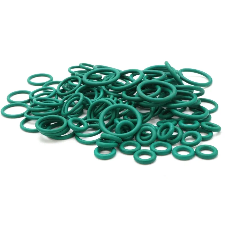 10pcs FKM O Ring CS 3.1mm OD 10~70mm Insulation Oil High Temperature Resistance Fluorine Rubber Sealing Gasket Green