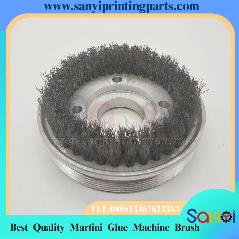 100x30x38MM Martini Binding Machine Wire Brush Aluminum Round Brush