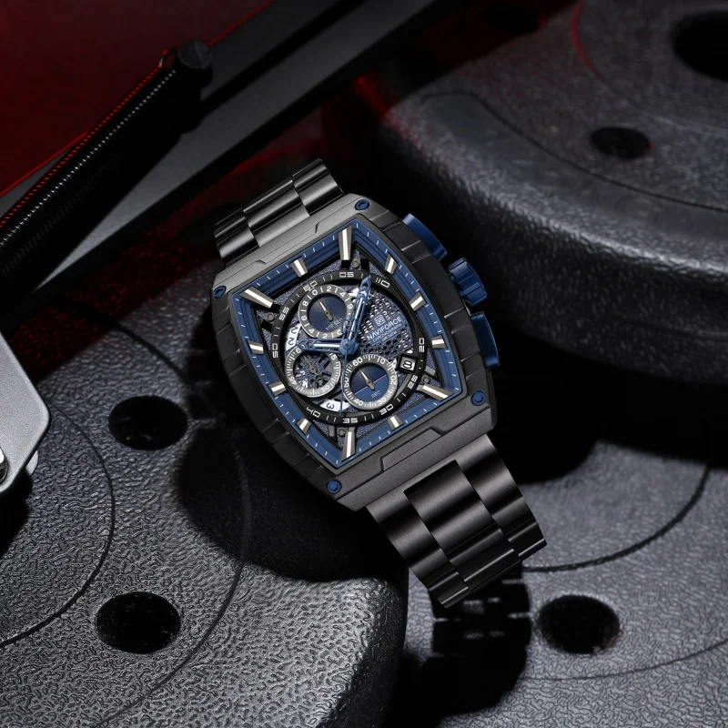 NAVIFORCE 8066 reloj de pulsera de cuarzo de lujo para hombre cronógrafo multifunción calendario luminoso impermeable reloj de moda reloj para hombre
