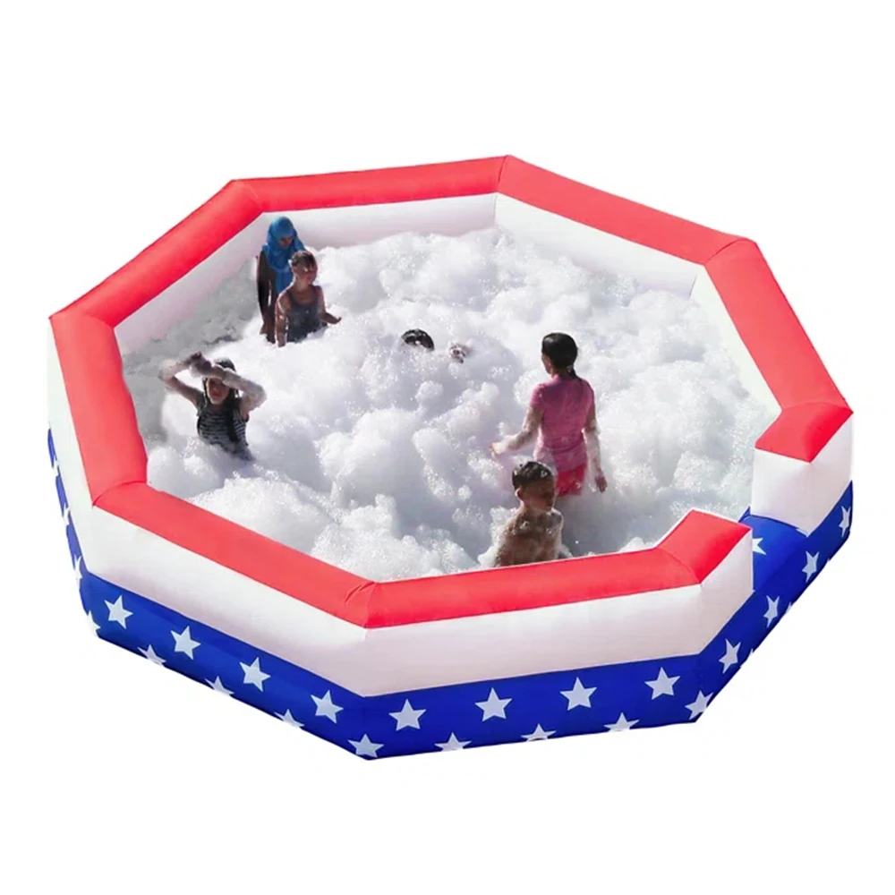 Inflável Gaga Ball Pit com ventilador, Corte portátil Gaga para festa familiar escolar ao ar livre, Jogo esportivo