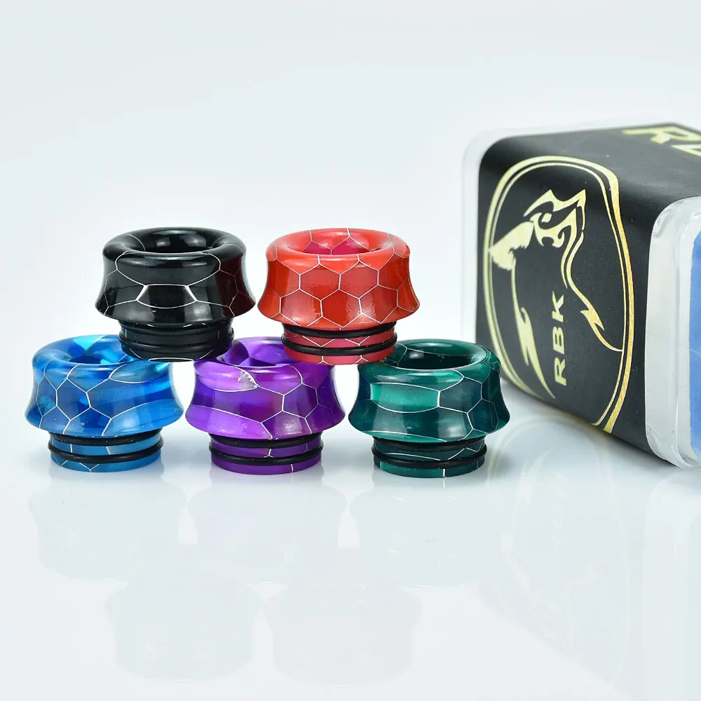 Wolfcoolvape 810 طرف بالتنقيط vape بالتنقيط تلميح ملحقات السجائر الإلكترونية الراتنج 810 mtl طرف بالتنقيط لـ kylin mini v2 rta