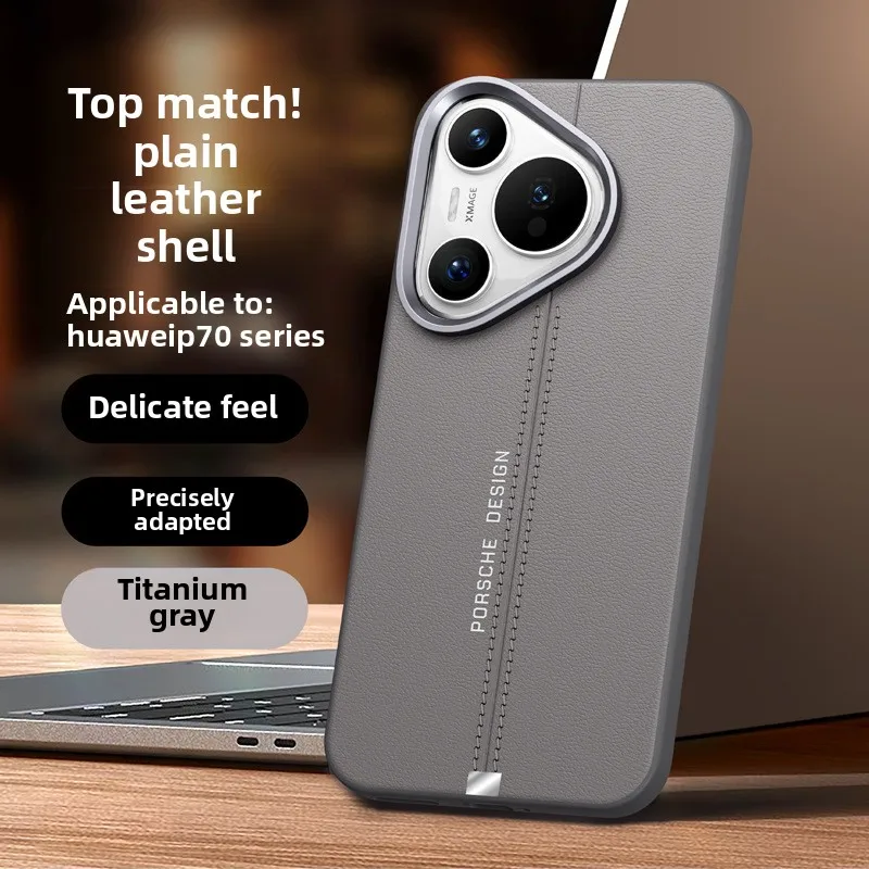 

For Huawei Pura 70 Ultra Pura80 Mate 70 60 Pro Plus Magnetic Leather Phone Case for Honor Magic 7 Pro X60 Metal Button Cover