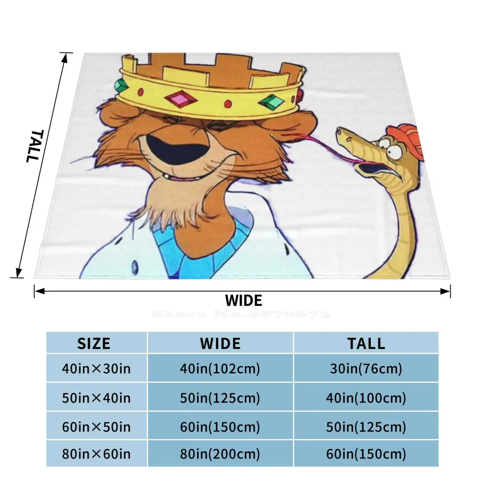 King And Hiss Snake Latest Super Soft Warm Light Thin Blanket King Snake Robin Hood Crown Prince image 3