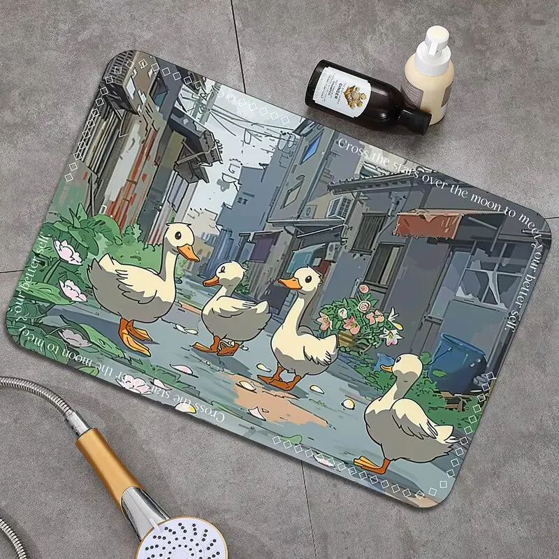 سجادة أرضية ناعمة ماصة لباب الحمام، سجادة أرضية المرحاض سريعة الجفاف، سجادة أرضية المرحاض غير قابلة للانزلاق #1